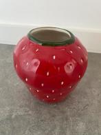 Aardbeienvaas vaas aardbei Boltze Home keramiek, Huis en Inrichting, Woonaccessoires | Vazen, Overige kleuren, Aardewerk of Porselein