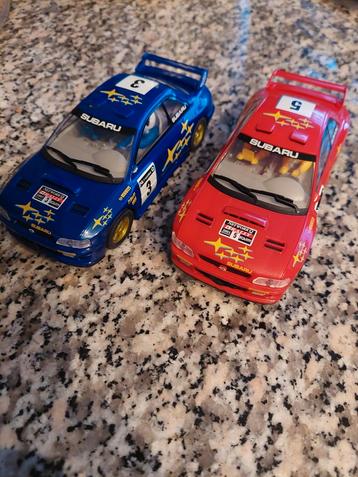 SCALEXTRIC SUBARU WRC 2 RACEAUTO'S INZGST.  beschikbaar voor biedingen