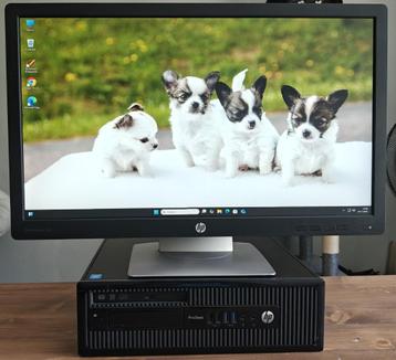 HP 400 Core i5 4590 3.30GHz 8GB ddr3 256/2TB SSD/Sata 24inch beschikbaar voor biedingen