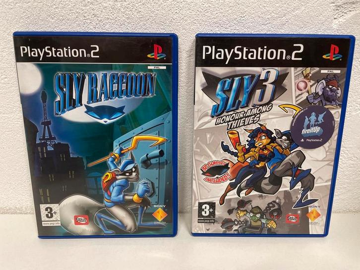 Sly Raccoon & Sly 3 PS2 - Compleet!, Spelcomputers en Games, Games | Sony PlayStation 2, Gebruikt, Platform, 1 speler, Vanaf 7 jaar