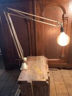 vintage werkplaatslamp, Gebruikt, Ophalen of Verzenden, Metaal, 50 tot 75 cm