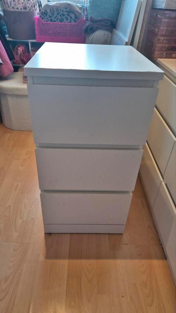 Ikea Malm kastje met 3 lades, Huis en Inrichting, Kasten | Kledingkasten, Gebruikt, Minder dan 100 cm, Minder dan 50 cm, 25 tot 50 cm