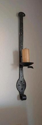 Smeedijzeren Kaarshouder Wanddecoratie, Ophalen, Gebruikt, Metaal, Rustiek