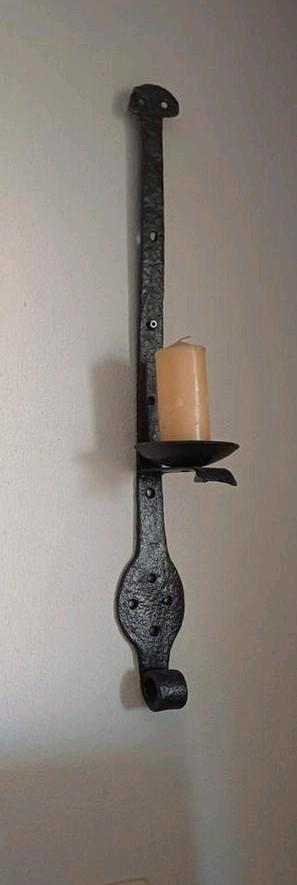 Smeedijzeren Kaarshouder Wanddecoratie beschikbaar voor biedingen