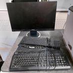 2 schermen ,toetsenborden divers kabels en toebehoren, Computers en Software, Monitoren, Gebruikt, Ophalen of Verzenden, Overige typen