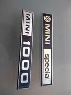 mini 1000 en mini special embleem, Auto diversen, Autostickers, Ophalen of Verzenden