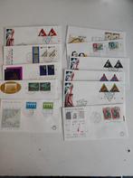 11 FDC's Nederland met druknummers, Postzegels en Munten, Ophalen of Verzenden, Na 1940, Gestempeld