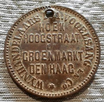 Antieke munt - Het Gouden Hoofd - Den Haag - 1886. beschikbaar voor biedingen