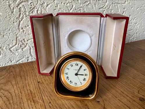 Cartier Mechanische Klok Reiswekker Wekker Must, Huis en Inrichting, Woonaccessoires | Klokken, Ophalen of Verzenden