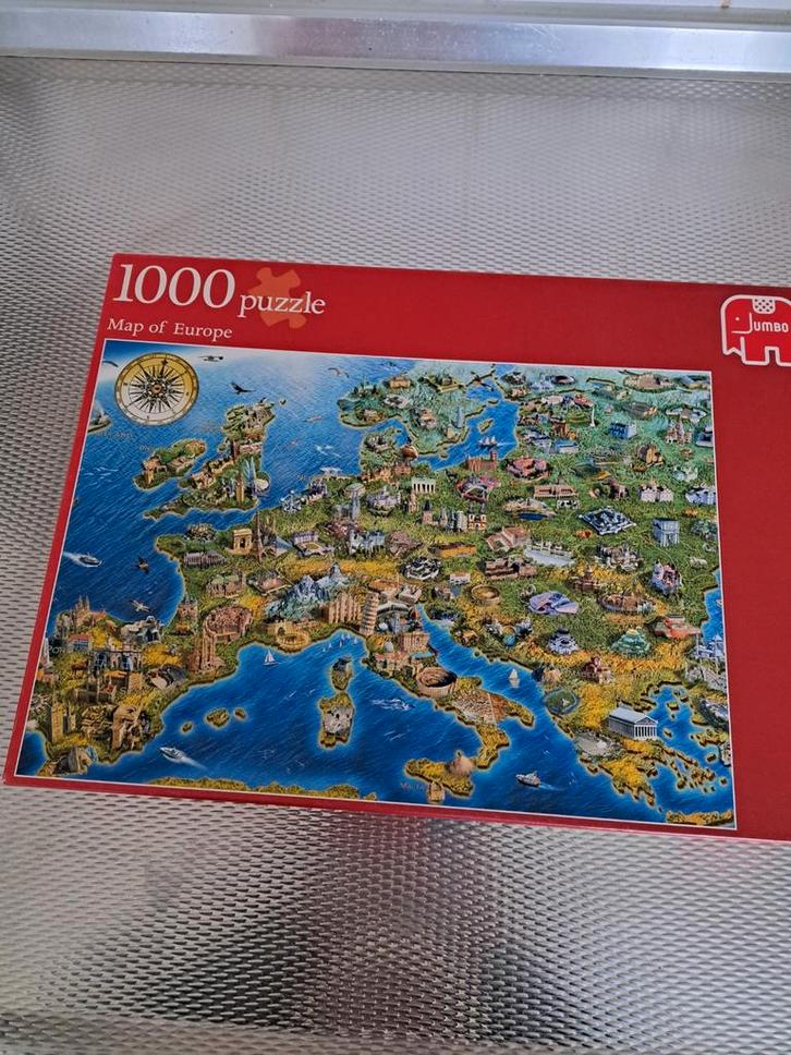 DIVERSE LEGPUZZELS 1000 STUKJES COMPLEET 4.00 EURO PER STUK, Hobby en Vrije tijd, Denksport en Puzzels, Zo goed als nieuw, Legpuzzel