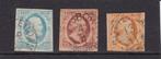 19,  1852 Koning Willem III,   nvph nrs. 1 - 3,  gebruikt., Postzegels en Munten, Postzegels | Nederland, Verzenden, T/m 1940