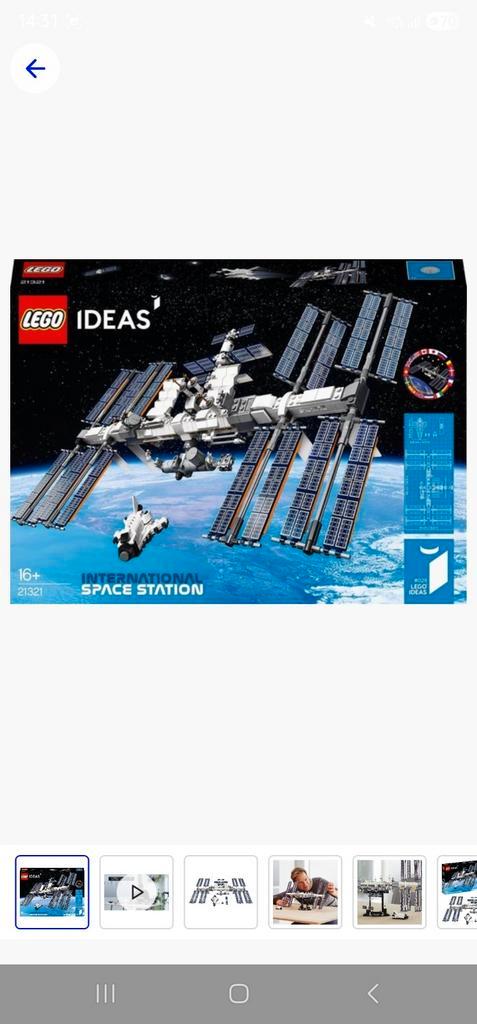 LEGO Ideas International Space Station - 21321, Kinderen en Baby's, Speelgoed | Duplo en Lego, Nieuw, Lego, Complete set, Ophalen of Verzenden