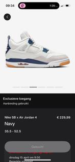 Jordan 4 sb 45,5, Wit, Nike, Nieuw, Ophalen of Verzenden