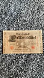 Duitsland 1000 mark 1910 rood serienummer, Postzegels en Munten, Bankbiljetten | Europa | Niet-Eurobiljetten, Ophalen of Verzenden