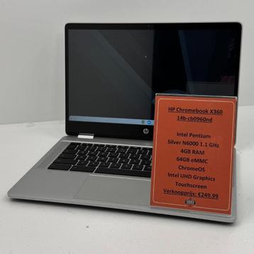 HP Chromebook x360 14b-cb0960nd Laptop | Touchscreen | Intel beschikbaar voor biedingen