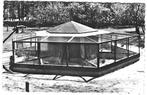 963296	Drouwen	Drenthe	1961 Voliere in Kleinwildpark	Het Dro