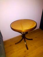 Vintage Bentwood Bijzettafel met Rotan Blad, Antiek en Kunst, Ophalen