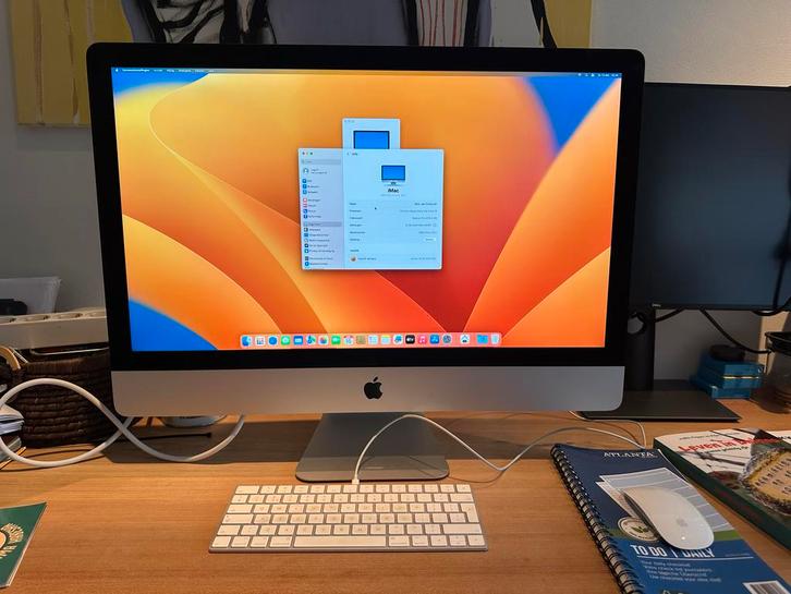 Mooie iMac 27" Retina 5K (2017) - i5 - 1TB - Ventura, Computers en Software, Apple Desktops, Gebruikt, iMac, HDD en SSD, 3 tot 4 Ghz