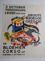 Vereeniging Leiden 1886-1946. Optocht en bloemencorso, Verzamelen, Ophalen of Verzenden, Zo goed als nieuw, A1 t/m A3, Reclame