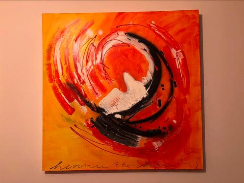 Prachtig schilderij kunstwerk van 100cm x 100cm, Antiek en Kunst, Kunst | Schilderijen | Abstract, Verzenden