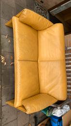 Leolux tweezits bank leer, Ophalen, Gebruikt, 150 tot 200 cm, Tweepersoons