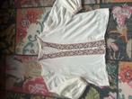 Zara blouse xl creme roze borduur apart mooi katoen bloesje, Overige typen, Maat 46/48 (XL) of groter, Ophalen of Verzenden, Zo goed als nieuw