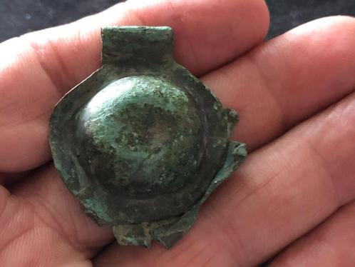 TOP bodemvondst Romeinse bronzen BULLA zeldzaam ongeopend !, Antiek en Kunst, Curiosa en Brocante, Ophalen of Verzenden