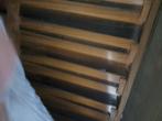 Mooi stijgehout bed 100x200, Beige, 100 cm, Gebruikt, Eenpersoons