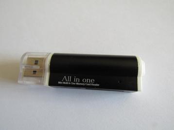 Multi kaartlezer USB 2.0 stick nieuw beschikbaar voor biedingen
