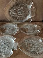 Frans vis servies van glas 5- delig/ Luminarc, Huis en Inrichting, Keuken | Servies, Ophalen of Verzenden, Bord(en), Effen, Glas