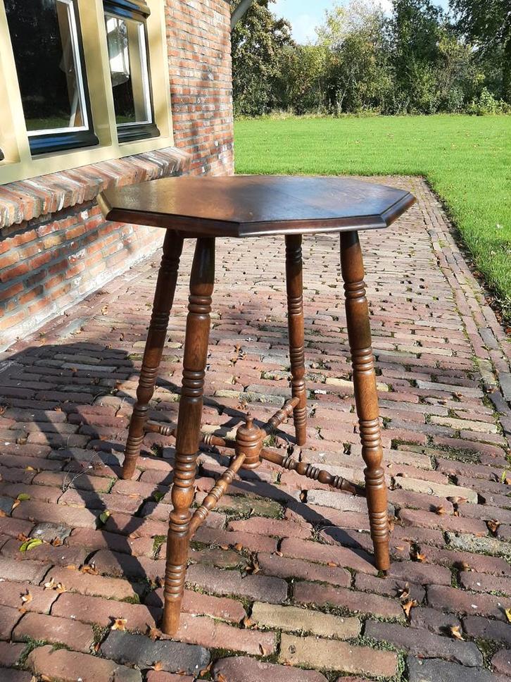 Antiek Eiken Plantentafeltje/bijzettafel, Antiek en Kunst, Antiek | Meubels | Tafels, Ophalen