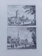 6-7 Westergeest en Kollum Gravure uit 1790, Antiek en Kunst, Ophalen of Verzenden