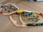 Houten treinbaan lidl, Kinderen en Baby's, Ophalen of Verzenden, Zo goed als nieuw