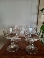 Vintage glazen champagne coupes 4x kristal Luminarc, Ophalen of Verzenden, Zo goed als nieuw, Overige typen