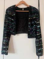 Vintage Topshop Pailletten Jasje 36, Zwart, Ophalen of Verzenden, Jasje, Maat 36 (S)