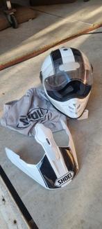 Shoei Hornet DS Motorhelm met Cross Zonneklep, Motoren, Offroadhelm, Dames, Ophalen of Verzenden, Shoei