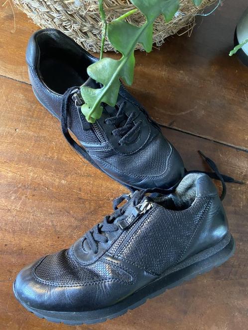 Aparte zwarte leren GABOR sneakers mt 37,5  i.z.g.st., Kleding | Dames, Schoenen, Gedragen, Schoenen met lage hakken, Zwart, Ophalen of Verzenden