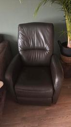 Fijne relexstoel verstelbaar, Huis en Inrichting, Fauteuils, Ophalen of Verzenden, Zo goed als nieuw, 50 tot 75 cm, Leer