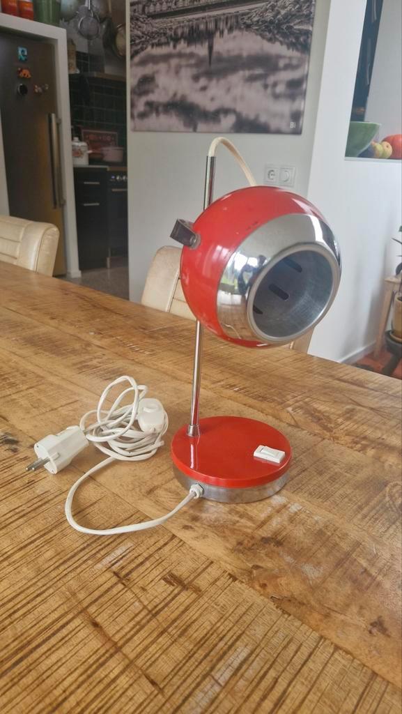 Vintage Eyeball Lamp - Defect, Huis en Inrichting, Lampen | Vloerlampen, Gebruikt, Minder dan 100 cm, Kunststof, Metaal, Ophalen of Verzenden