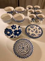 Hema servies blauwe bloem, Huis en Inrichting, Keuken | Servies, Ophalen, Zo goed als nieuw, Overige stijlen, Aardewerk