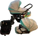 bebetto kinderwagen compleet set 3 in 1, Kinderen en Baby's, Kinderwagens en Combinaties, Overige merken, Luchtbanden, Combiwagen