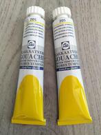 Plakkaatverf 2 x nieuwe tubes 20 ml kleur citroengeel 205, Hobby en Vrije tijd, Schilderen, Verzenden, Nieuw, Overige typen
