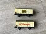 2 wagons Liliput, Gebruikt, Gelijkstroom, Wagon, Ophalen of Verzenden