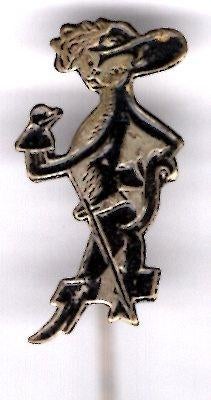 De Gelaarsde Kat zilverkl sprookjes speldje ( W_207 ), Verzenden, Nieuw, Figuurtje, Speldje of Pin