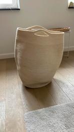 2x grote jute creme wasmand, Huis en Inrichting, Woonaccessoires | Schalen en Manden, Ophalen, Gebruikt, Rond, Riet