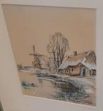 Winterlandschap van Peter van Delft, Antiek en Kunst, Kunst | Litho's en Zeefdrukken, Ophalen of Verzenden