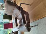 1970s brutalist stoel Gelderland, Jan des bouvrie, Huis en Inrichting, Stoelen, Ophalen, Zo goed als nieuw, Bruin, Hout