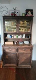 buffetkast zelfgemaakt jaren 60-70, Ophalen, Gebruikt, 100 tot 150 cm, Glas