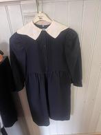 Donkerblauw jurkje met witte kraag - Meisjeskleding, Kinderen en Baby's, Ophalen of Verzenden, Zo goed als nieuw, Meisje, Overige typen