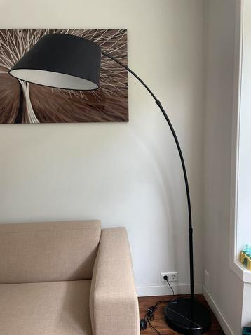 Vloerlamp booglamp zwart verstelbaar
